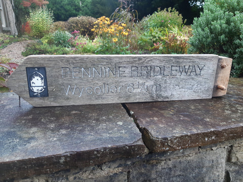 Pennine Bridleway sign - Wycoller