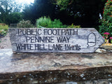 Pennine Way sign White Hill