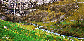 Malham Waterfall - by Mark Denton Photography