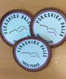 Three Peaks Round Woven Badge - NEW!