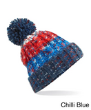 Corkscrew Pom Pom Beanie Hat (Various Colours)