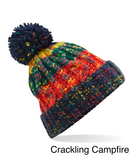 Corkscrew Pom Pom Beanie Hat (Various Colours)