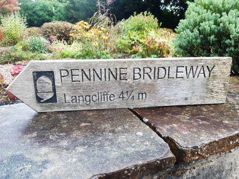 Pennine Bridleway sign - Langcliffe