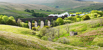 Galatea on Denthead Viaduct Card - by Mark Denton Photography