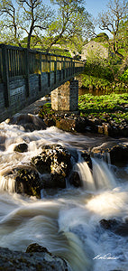 Bright Water Linton Falls Card - by Mark Denton Photography