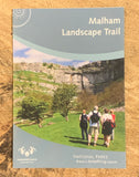Image shows front cover of Malham Landscape Trail guide